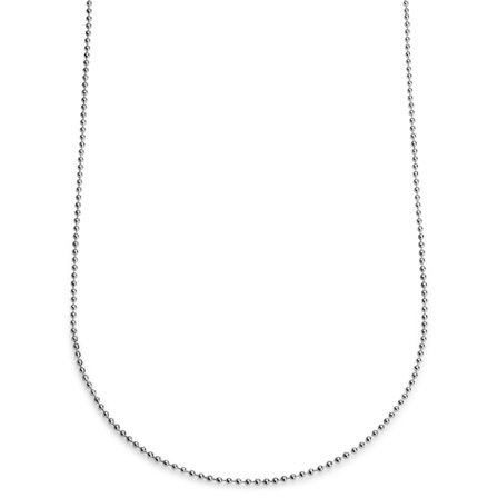 Essentials | Collar de cadena de bolas plateado de 2,5 mm para hombres - Collares de cadena