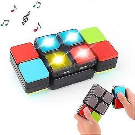 Musik Rubik's Cube til 6-10 årige drenge og piger, musik magisk legetøj, elektronisk musik magisk børne puslespil nyheds legetøj til børn jule 