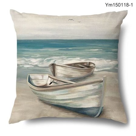 Linne cover dekorativa för hem soffa sommar strand stil