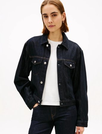 Tommy Hilfiger Dnm Pure Pleated Jacket - Navy - 42