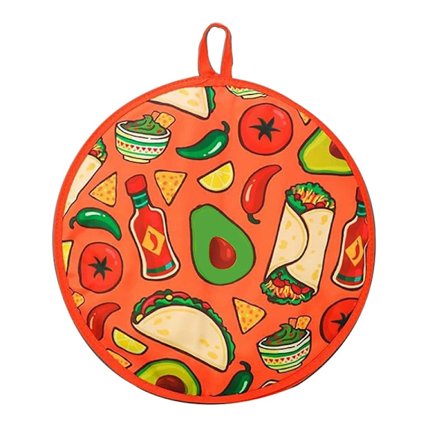 12-tommers tøyveske for Burrito, bærbar Tortilla-varmer Veske Hjem for Mikrobølgeovn Restaurant Mat Panc_MGF