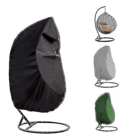 Utesittande gungstol äggformad överdrag, Rattan gungöverdrag, Damm- och regnsäkert