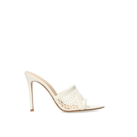 Gianvito Rossi Flat Sandalen , Wit , Dames , Maat: 37 1/2 EU