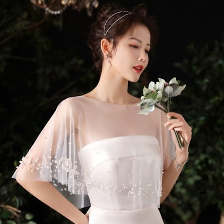 Bride Shawl Evening Prom Cape STYLE2 STYLE2