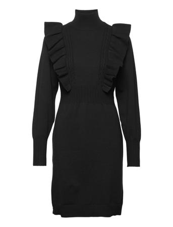 Yasjello Ls Knit Dress S. Black YAS