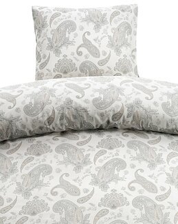 Sengetøj Tilly trykt Paisley mønster 2-delt Grå