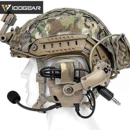Taktisk Headset-kabelhärva 2 st Airsoft Headset Molle-kabel för hjälm Camo 3953