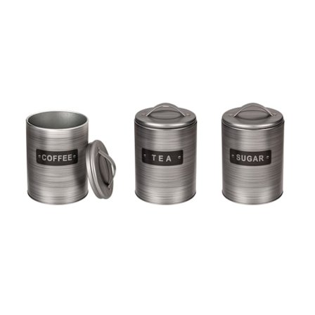 Pyöreä Metallipurkki - Valitse kahvin, teen & sokerin välillä