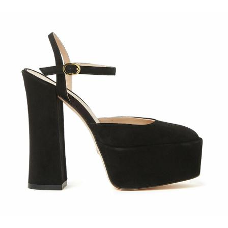 Stuart Weitzman Skyhigh 145 Platform Pumps , Zwart , Dames , Maat: 36 EU
