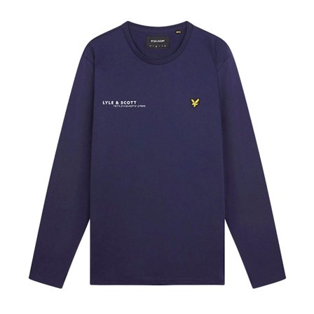 Lyle & Scott Herr Co-Ordinate Tryckt Långärmad T-shirt S Marinblå