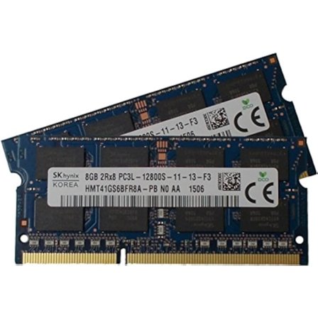 2025 Uusin malli Hynix original 16GB (2 x 8GB), 204-pin SODIMM, DDR3 PC3L-12800, 1600MHz muistimoduuli