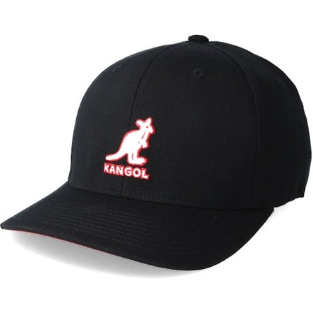 Kangol - Schwarz Flexfit Cap - Baseball Cap 3D Black Flexfit @ Hatstore