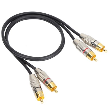 Xbox 360 2RCA Hane till 2RCA Hane Ljudkabel Aluminiumlegering Kontakt Svart 3m 9.8ft