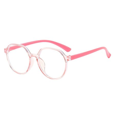 Anti-blålys briller for barn, runde briller ROSA