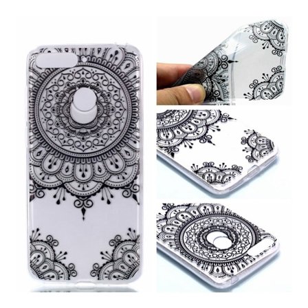 Huawei P20 Lite kimaltava sydämen muotoinen suojakotelo - Pitsi Kukka