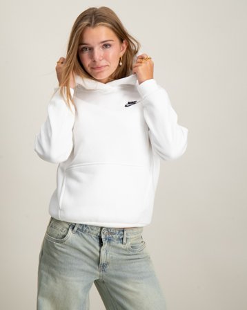 Nike K NSW CLUB FLC HDY Hvid Hoodies/Hættetrøjer Pige - Kids Brand Store