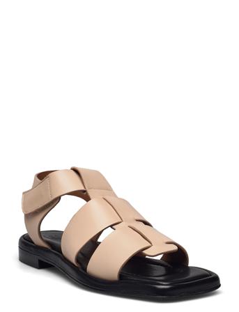 Sandals A1702 Shoes Summer Shoes Flat Sandals Beige Billi Bi
