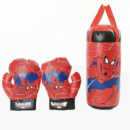 Spiderman Boksehansker og Boksesekk Sett Leke Gave til Gutter