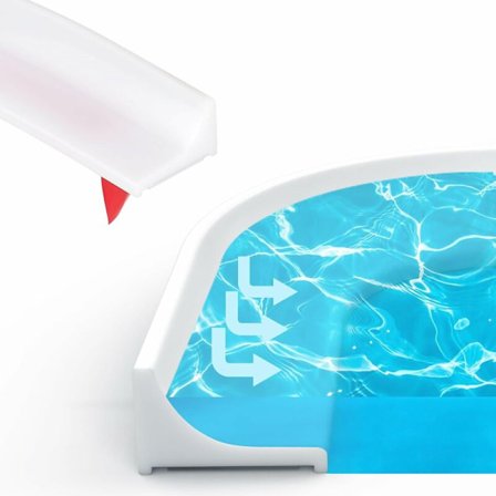 2M selvklæbende foldbar silikone brusebarriere - Klæbende brusetærskel til anti-overløb - Ideel til brusebakke, køkken, badeværelse (hvid) KLB