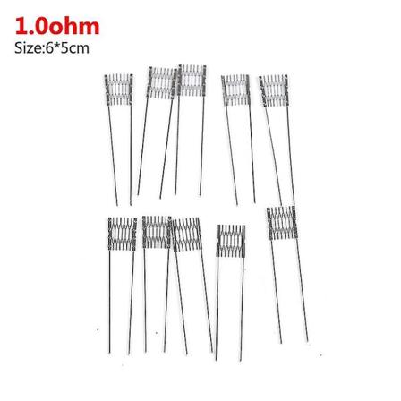 10 kpl Diy Rebuild Mesh Coils 0.6/0.8/1.0/1.2ohm Xros Caliburn Nano Avp Repair Shytmv 1.0ohm