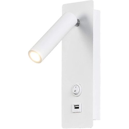 Vegglamper Soverom Led Vegglampe Innendørs Trappe Vegglampe Hodegjerde Bryter/led 3w Cree Cob/korridor Garasjer Hoteller 360 Graders Rotasjon Hvit