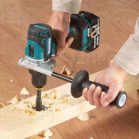 Makita 18V Borskrutrekker med batteri 2x5.0Ah og lader (DDF486RTJ)