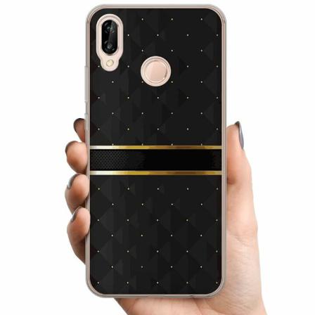 Huawei P20 Lite Tpu Mobilskal Golden Stripes