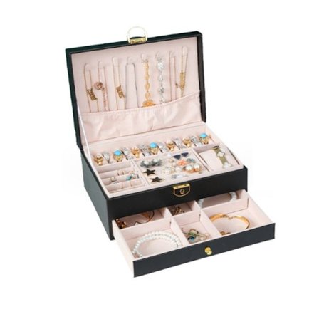 UNIQ Smykkeskrin med skuff - svart