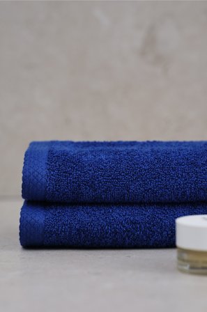 Jotex - Håndkle Med 2-pakk 30x50 Cm Koboltblå - DARCY - Kjøp Håndklær hos Jotex