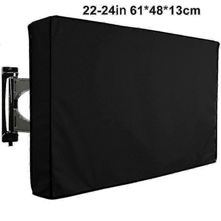PVC Oxford Stof TV-beskyttelse, Vandtæt og Vejrbestandig - Sort