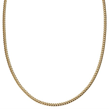 Collana a catena color oro da 3 mm per uomini - Collane in acciaio