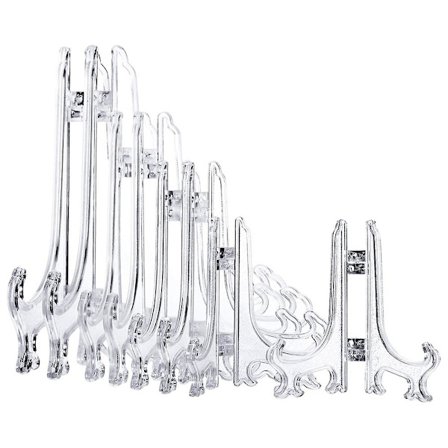 Mini Staffeli Stativer Plast Plade Stativ Til Visning Ramme Samleobjekter Skrivebord Bryllupper Fest