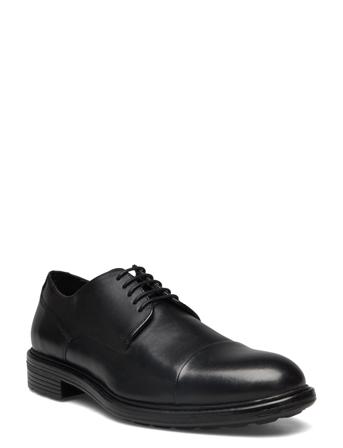 U Walk Pleasure A Shoes Business Laced Shoes Svart GEOX*Betinget Tilbud