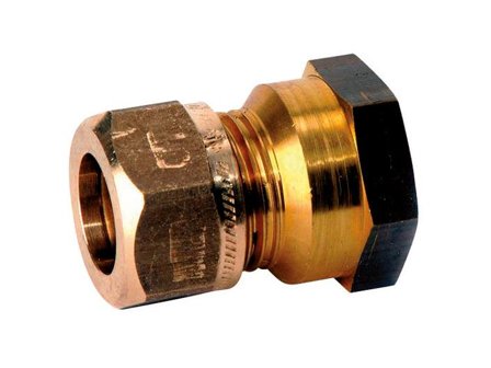 Vatette FG0330535 Klemringskobling ret, indvendigt gevind 15 mm x G15, Installation