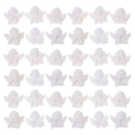 60 stk. Engel Resin Charm DIY Telefon Cover Håndværk Ornamenter Dekorativt Tilbehør(h})