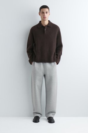 COS Homme Pantalon De Jogging Barrel En Scuba in Gris