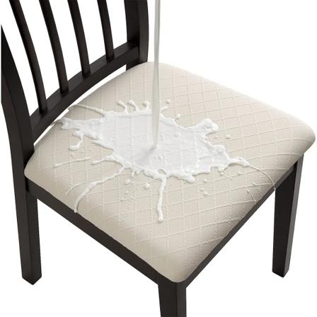 4 kpl Vedenpitävät Jacquard-tuolinpäälliset Tuolin istuinpäälliset ZQKLA:lle