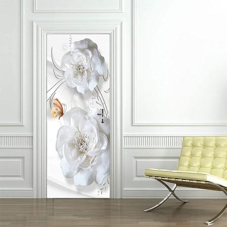77x200cm Dörrklistermärke Trompe l'oeil Effekt 3D Tapet(Stil 19)