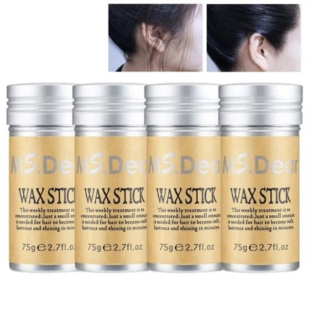 4 stykker Professionelt hår voks pind til paryk kvinder mænd ikke-fedtet reparation glat løst knust hår