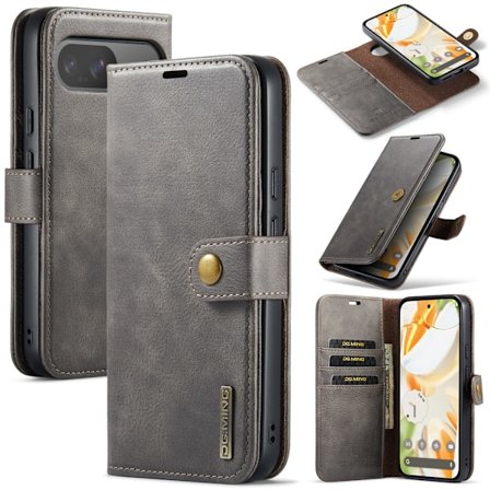DG.MING 2-in-1 Magnet Wallet Google Pixel 9 Brown