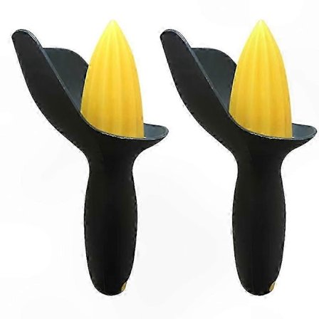 Handhållen Citruspress Manuell Fruktpress för Apelsin Citron Köksredskap Portabel Plastskärare Svart