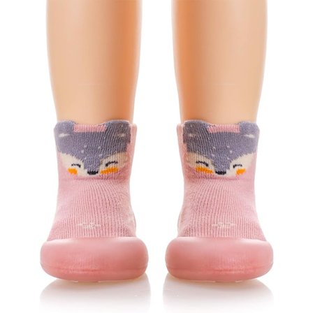 Baby Toddler Anti-Slip Fuzzy Slippers - Åndbare og Tykke