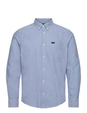 Lee Button Down Skjorte Uformell Blå Lee Jeans*Betinget Tilbud