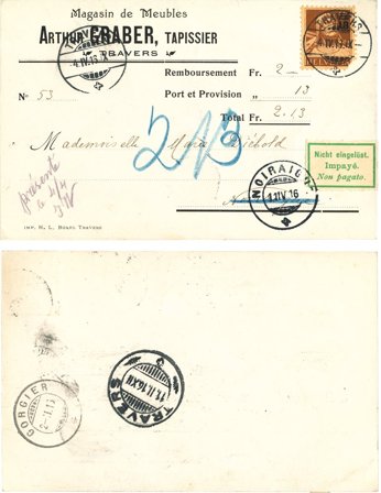 Schweiz 1916 - MICHEL 126 - Stemplet