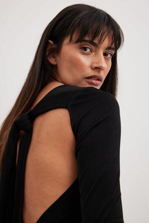 NA-KD Trend Body noué dans le dos - Tops - Noir - X-Small