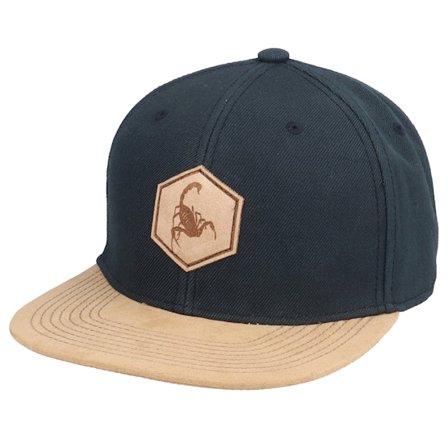 Astrology - Scorpio Zodiac Patch Black/Suede Snapback Snapback Black Cap - @ Hatstore