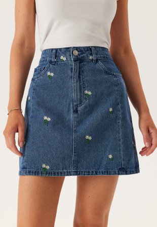 Pieces Pcfreia Hw Short Denim Skirt Tøj