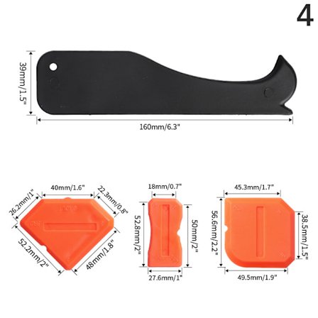 Skraberværktøj Glaslim Multi-Angle Scraper Caulk Remover til B