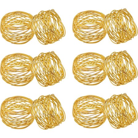 Jul Handgjorda Servettring Set för Vardag, Thanksgiving De