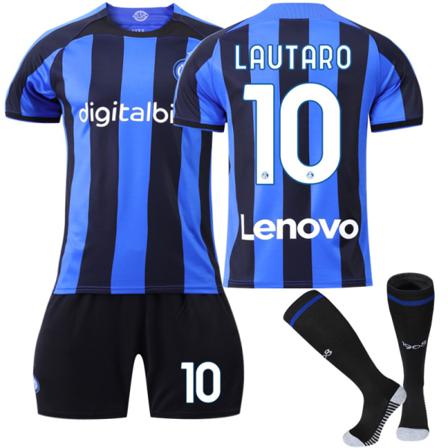 Kids Football Kit 23/22 Home Inter Milan Jersey No.10 Suit With Socks 16(90-100)